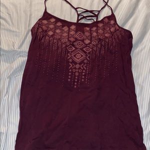 Aéropostale burgundy cami